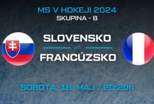 Slovensko - Francúzsko MS v hokeji 2024
