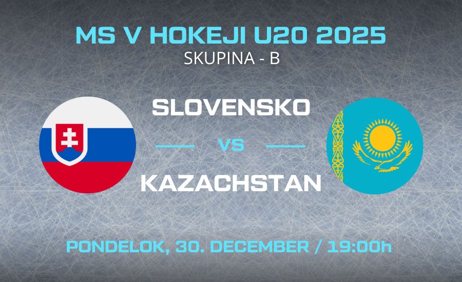 Slovensko - Kazachstan na MS v hokeji U20 online