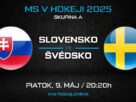 Slovensko - Švédsko na MS v hokeji 2025