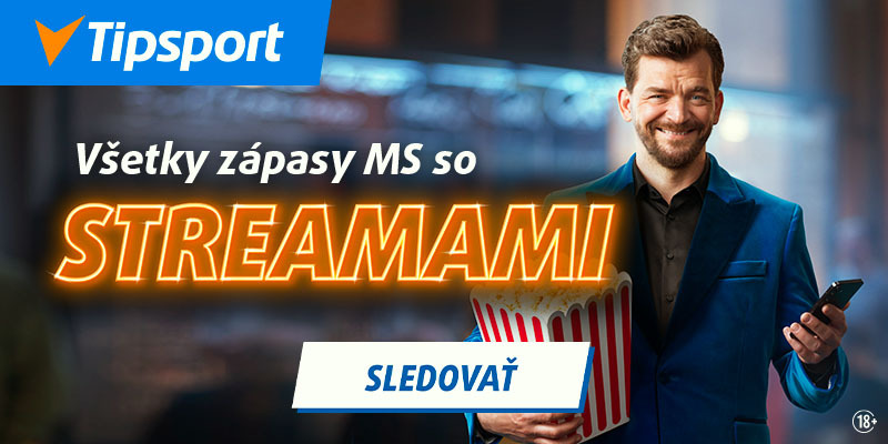MS v hokeji streamy zápasov na TV Tipsport