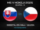 Slovensko - Česko MS v hokeji 2026
