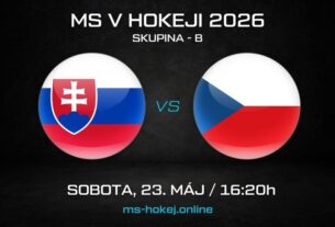 Slovensko - Česko MS v hokeji 2026