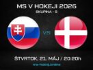 Slovensko - Dánsko MS v hokeji 2026