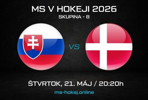 Slovensko - Dánsko MS v hokeji 2026