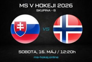Slovensko - Nórsko MS v hokeji 2026