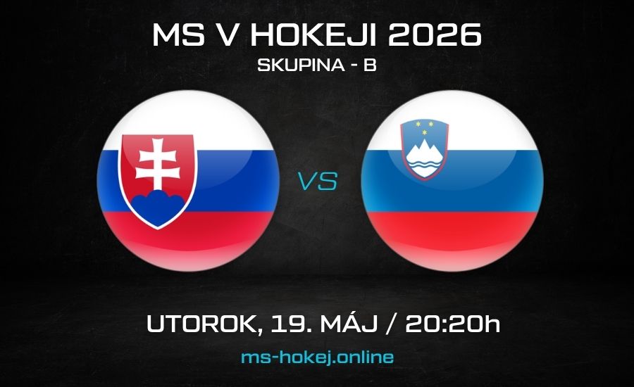 Slovensko - Slovinsko MS v hokeji 2026