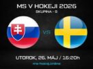 Slovensko - Švédsko MS v hokeji 2026