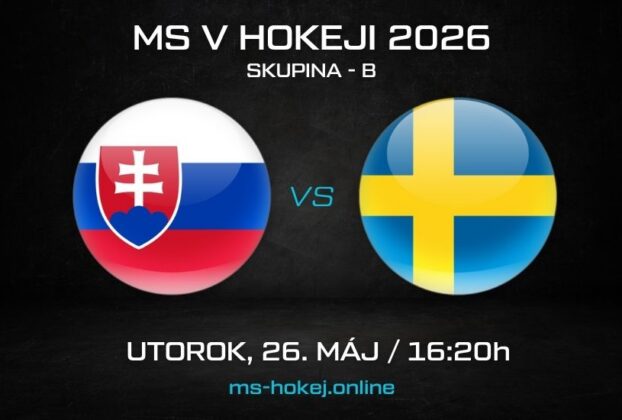 Slovensko - Švédsko MS v hokeji 2026