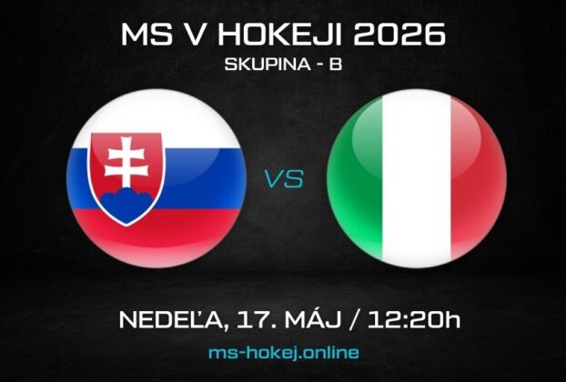 Slovensko - Taliansko MS v hokeji 2026