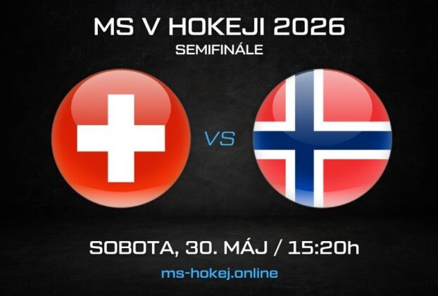 Švajčiarsko - Nórsko semifinále MS v hokeji 2026
