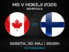 Kanada – Fínsko [30.5.] semifinále MS v hokeji 2026: LIVE prenosy, kurzy, analýza