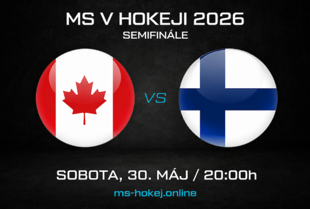 Kanada – Fínsko [30.5.] semifinále MS v hokeji 2026: LIVE prenosy, kurzy, analýza
